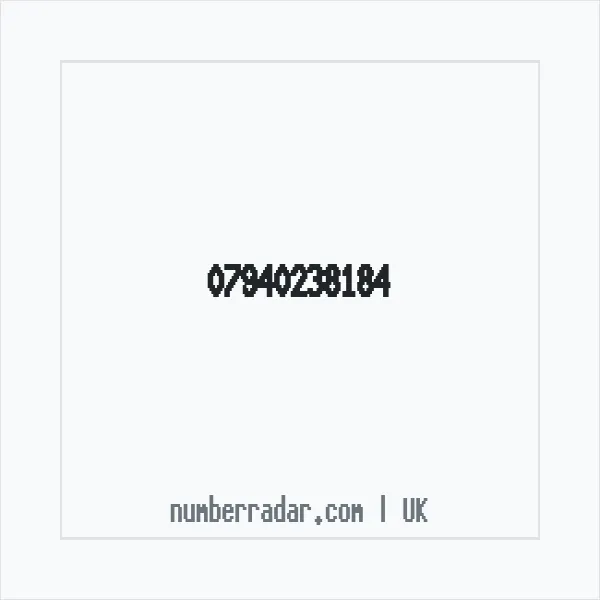 Reverse number check for +44 7940 238184 — who called me?