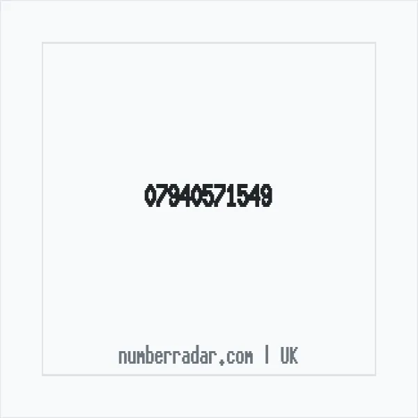 Reverse number check for +44 7940 571549 — who called me?