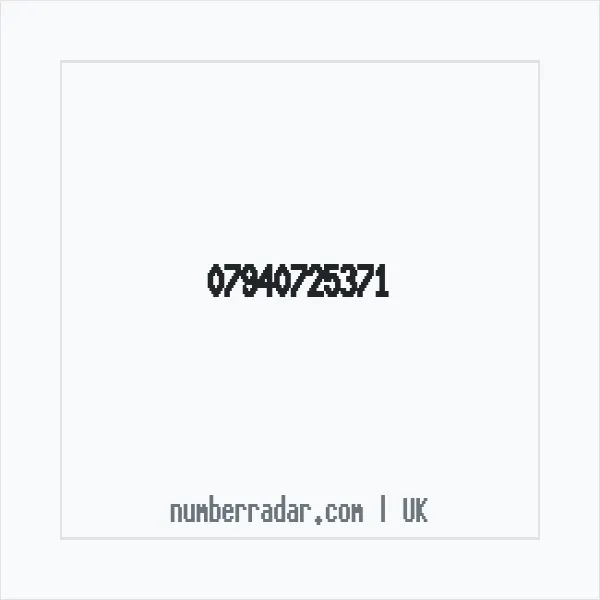 Reverse number check for +44 7940 725371 — who called me?
