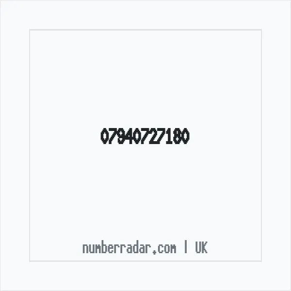 Reverse number check for +44 7940 727180 — who called me?