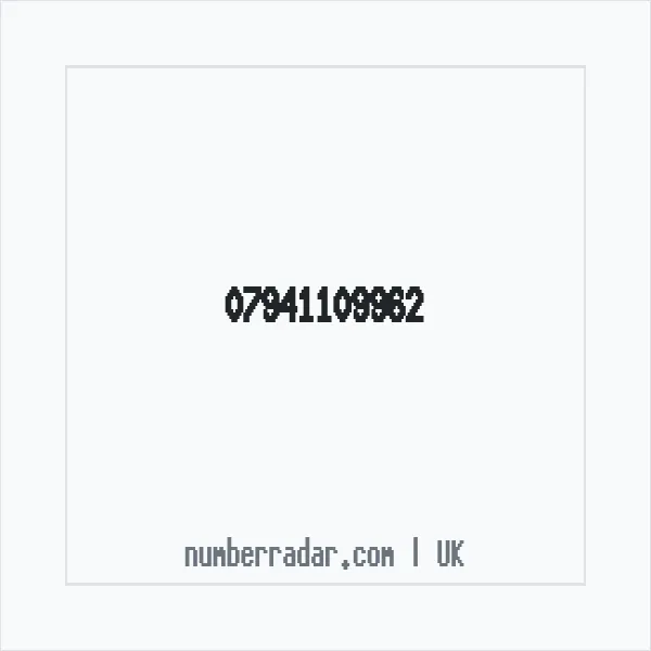 Reverse number check for +44 7941 109962 — who called me?