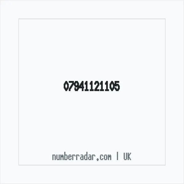 Reverse number check for +44 7941 121105 — who called me?