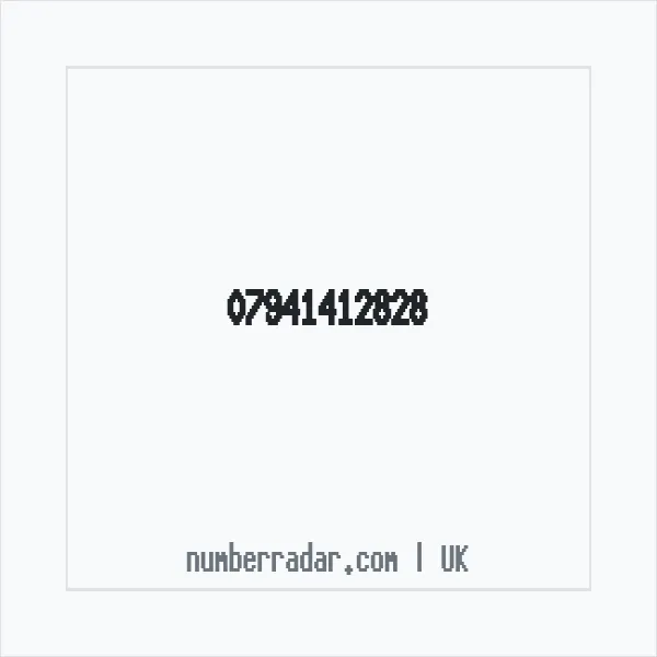 Reverse number check for +44 7941 412828 — who called me?