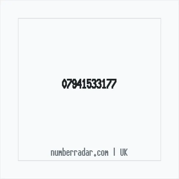 Reverse number check for +44 7941 533177 — who called me?