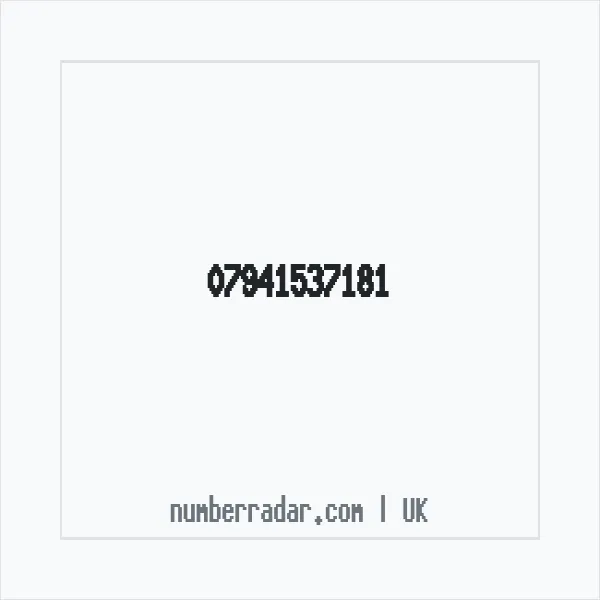Reverse number check for +44 7941 537181 — who called me?