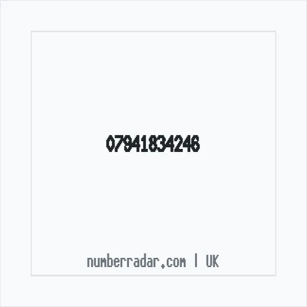 Reverse number check for +44 7941 834246 — who called me?
