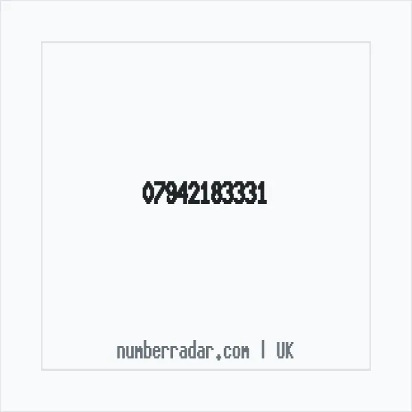Reverse number check for +44 7942 183331 — who called me?