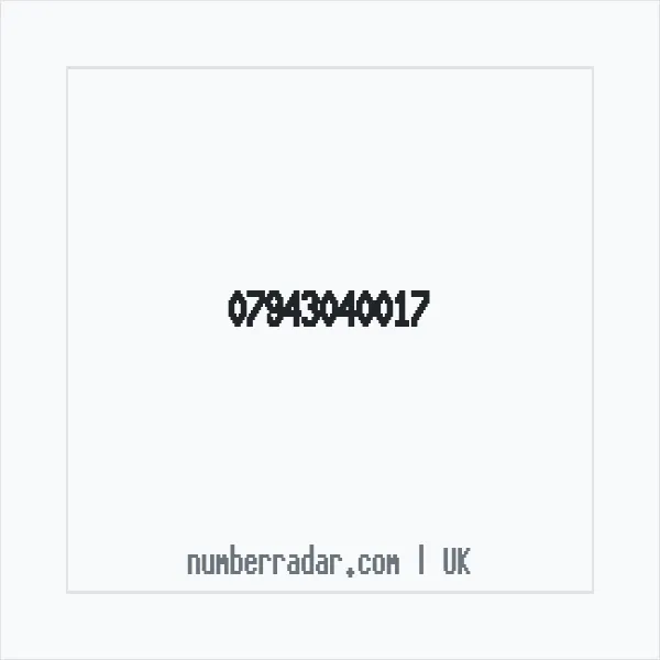 Reverse number check for +44 7943 040017 — who called me?