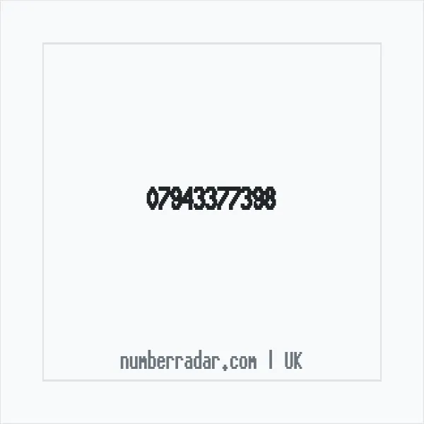 Reverse number check for +44 7943 377398 — who called me?