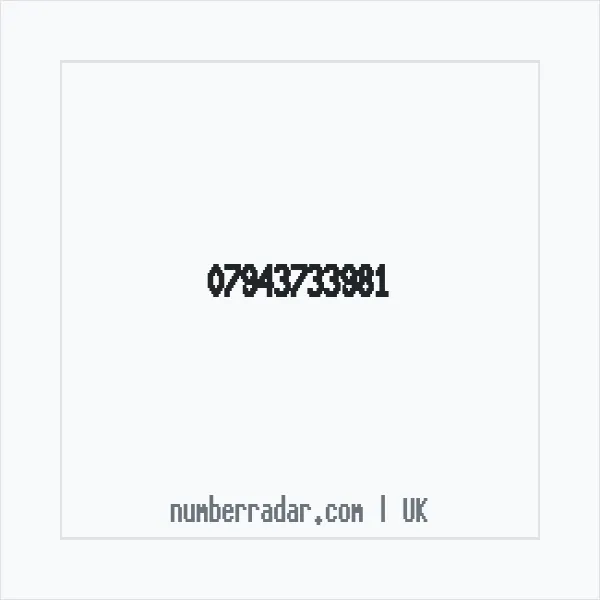 Reverse number check for +44 7943 733981 — who called me?