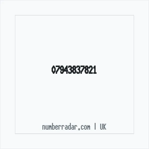 Reverse number check for +44 7943 837821 — who called me?