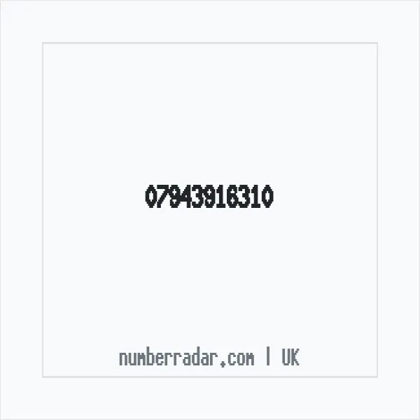 Reverse number check for +44 7943 916310 — who called me?