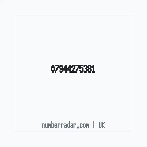 Reverse number check for +44 7944 275381 — who called me?