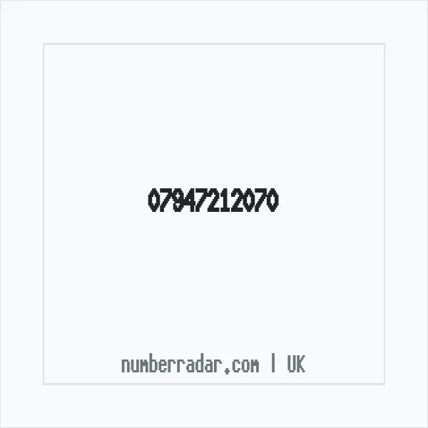 Reverse number check for +44 7947 212070 — who called me?