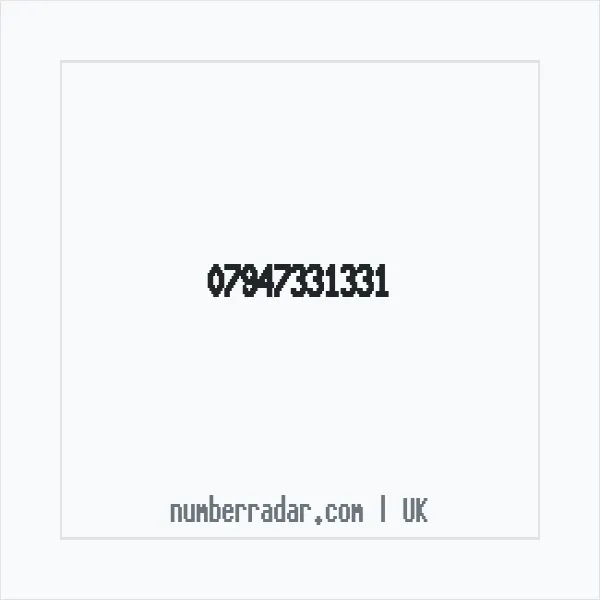 Reverse number check for +44 7947 331331 — who called me?