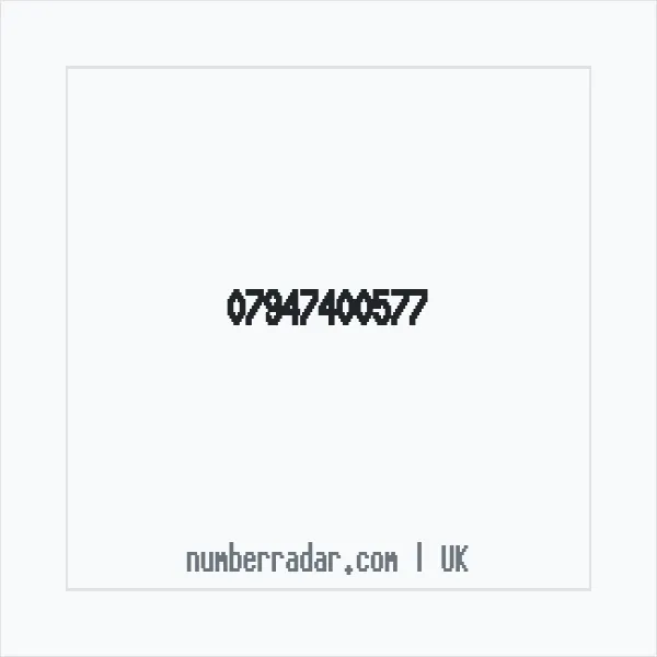 Reverse number check for +44 7947 400577 — who called me?