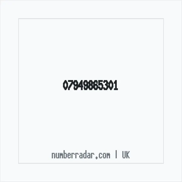 Reverse number check for +44 7949 865301 — who called me?