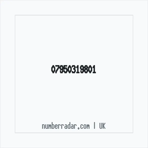 Reverse number check for +44 7950 319801 — who called me?