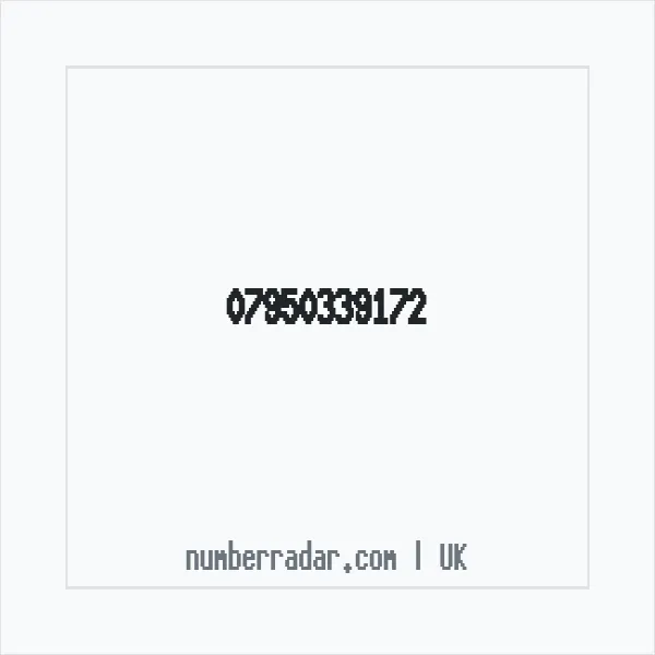 Reverse number check for +44 7950 339172 — who called me?