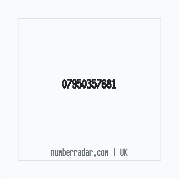 Reverse number check for +44 7950 357681 — who called me?