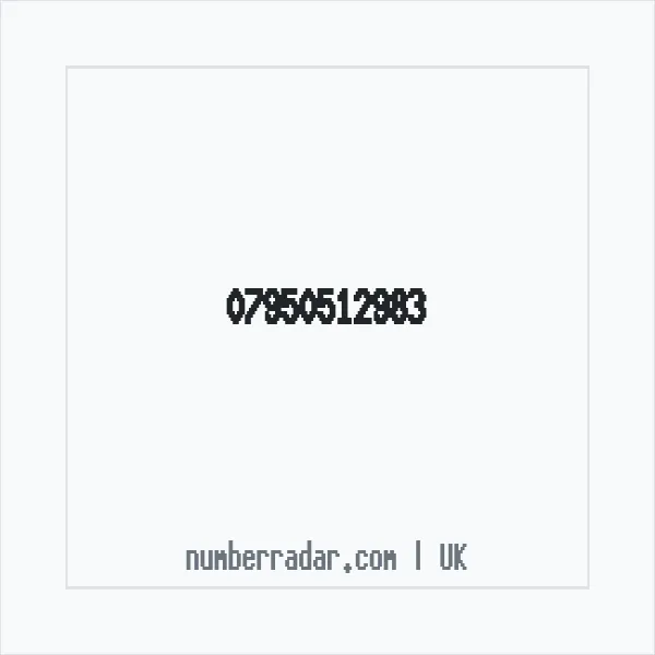 Reverse number check for +44 7950 512983 — who called me?