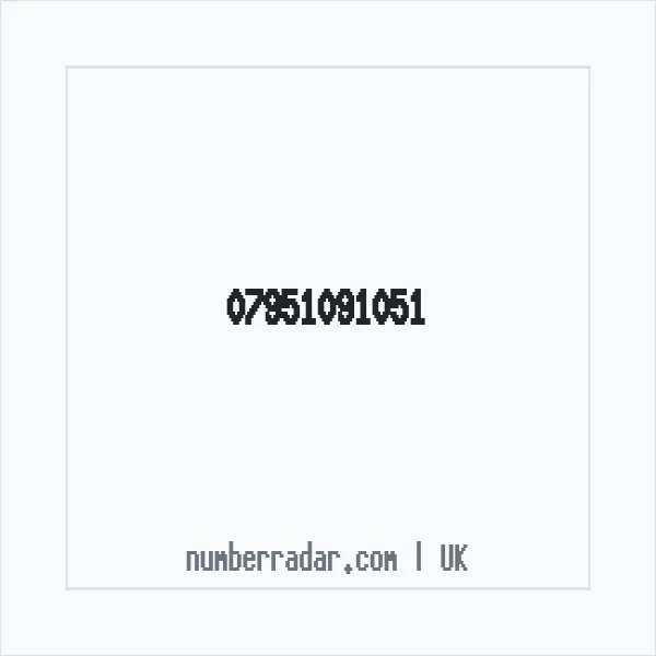 Reverse number check for +44 7951 091051 — who called me?