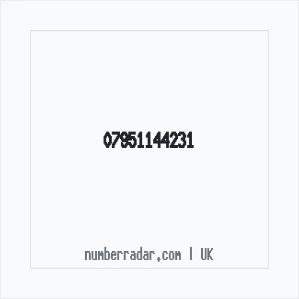 Reverse number check for +44 7951 144231 — who called me?