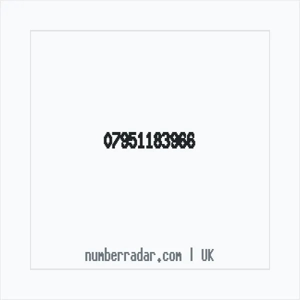 Reverse number check for +44 7951 183966 — who called me?