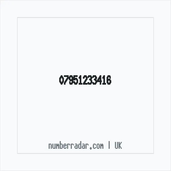 Reverse number check for +44 7951 233416 — who called me?