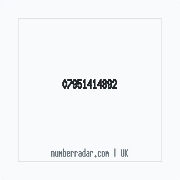 Reverse number check for +44 7951 414892 — who called me?