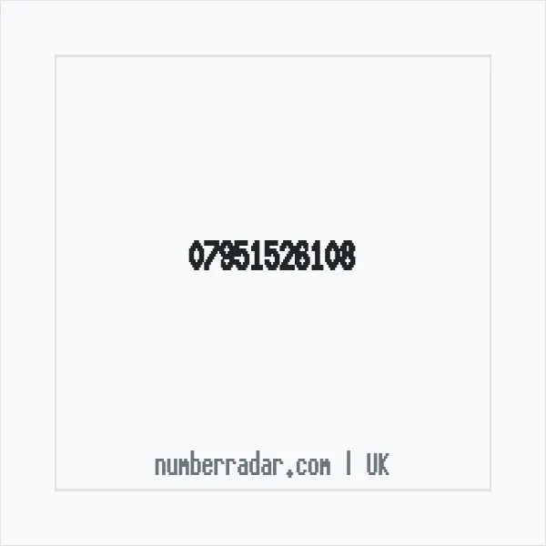 Reverse number check for +44 7951 526108 — who called me?