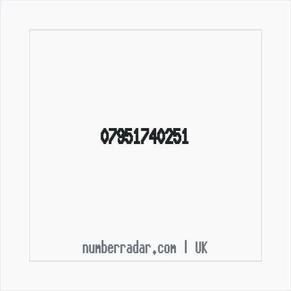 Reverse number check for +44 7951 740251 — who called me?