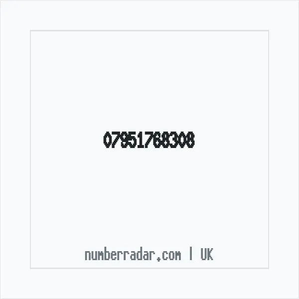 Reverse number check for +44 7951 768308 — who called me?