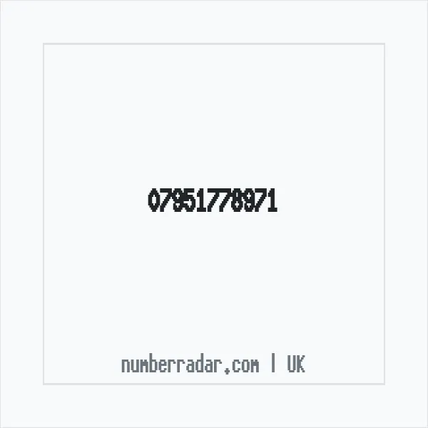 Reverse number check for +44 7951 778971 — who called me?