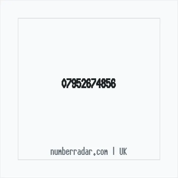 Reverse number check for +44 7952 674856 — who called me?
