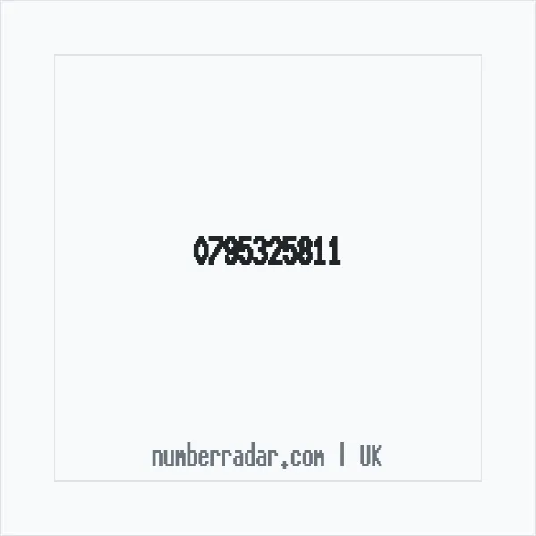 Reverse number check for +44 795325811 — who called me?