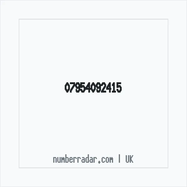 Reverse number check for +44 7954 092415 — who called me?