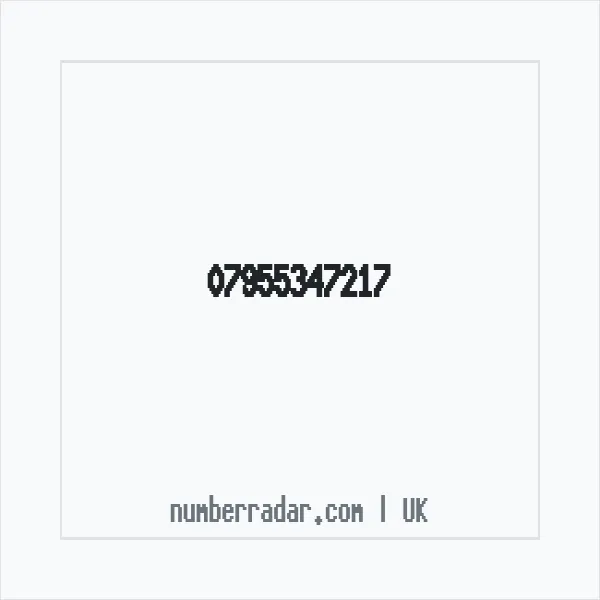 Reverse number check for +44 7955 347217 — who called me?