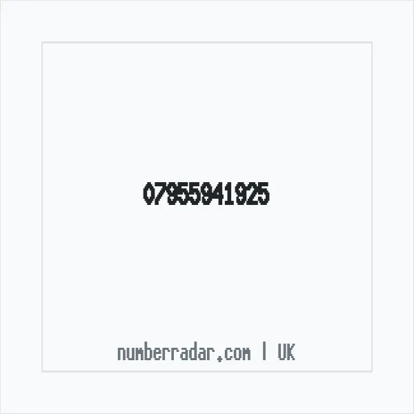 Reverse number check for +44 7955 941925 — who called me?
