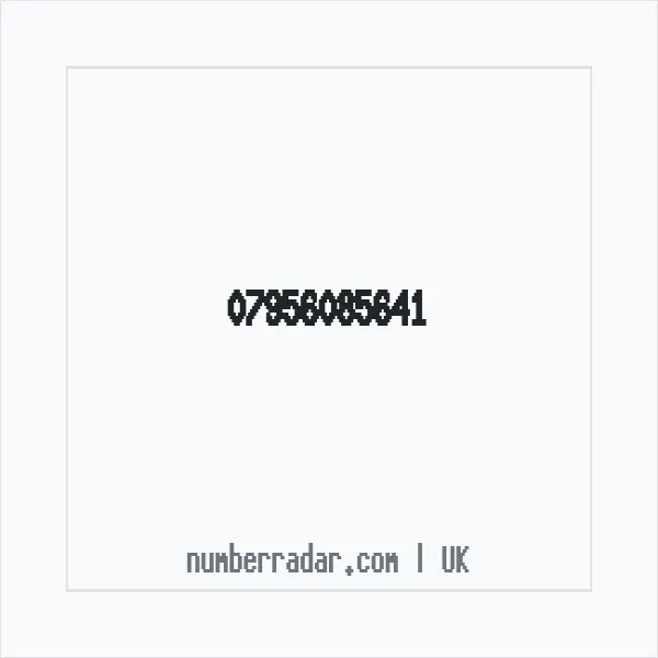 Reverse number check for +44 7956 085641 — who called me?