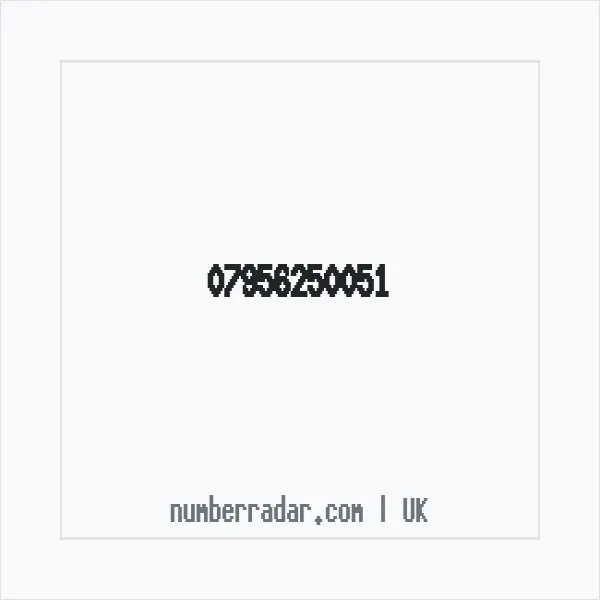 Reverse number check for +44 7956 250051 — who called me?
