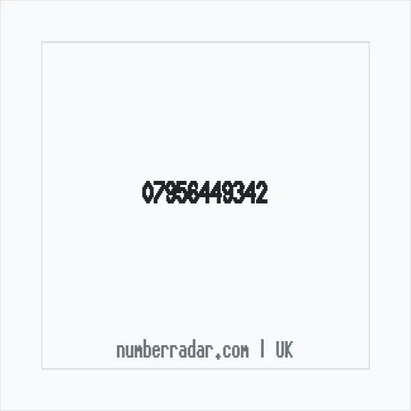 Reverse number check for +44 7956 449342 — who called me?