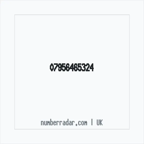 Reverse number check for +44 7956 465324 — who called me?