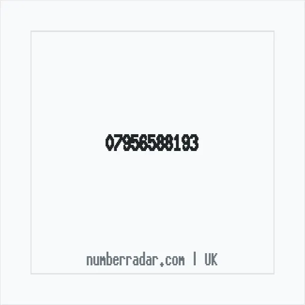 Reverse number check for +44 7956 588193 — who called me?