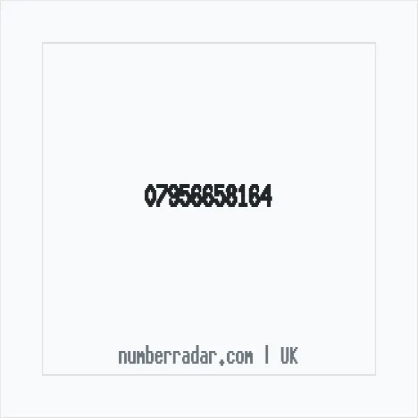Reverse number check for +44 7956 658164 — who called me?