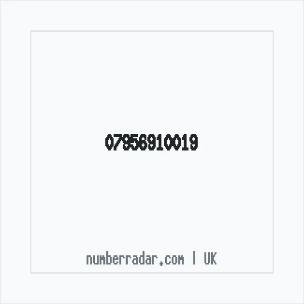 Reverse number check for +44 7956 910019 — who called me?