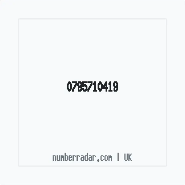 Reverse number check for +44 795710419 — who called me?