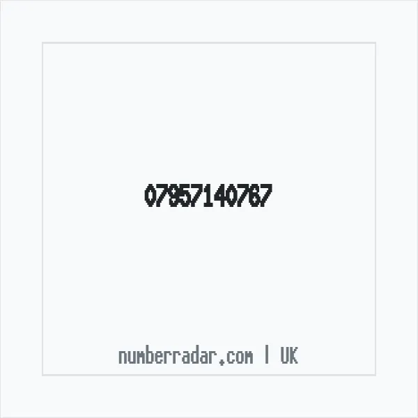 Reverse number check for +44 7957 140767 — who called me?