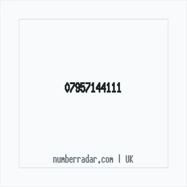 Reverse number check for +44 7957 144111 — who called me?