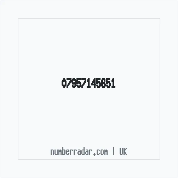 Reverse number check for +44 7957 145651 — who called me?